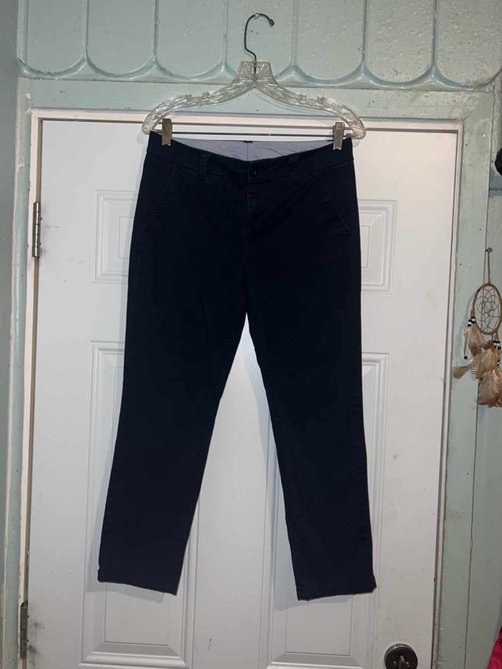 STYLUS Navy Slim Ankle Pants - Picture 2 of 7
